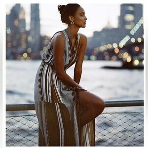 MEAVE Size 0 Alondra Tiered Maxi Dress